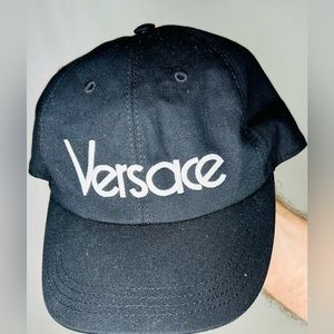 Versace Embroidered Hat -Satin lining